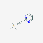 2-Trimethylsilanylethynylpyrimidine结构式