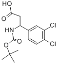 Structure of 3-TERT-BUTOXYCARBONYLAMINO-3-(3,4-DICHLORO-PHENYL)-PROPIONIC ACID