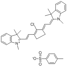 Structure of 2-[2-[2-Chloro-3-[2-(3-methyl-3H-benzthiazol-2-ylidene)-ethylidene]-1-cyclopenten-1-yl]ethenyl]-3-methyl-benzthiazolium