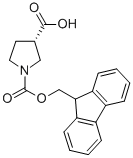 Structure of (3S)-FMOC-1-PYRROLIDINE-3-CARBOXYLIC ACID