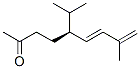 Structure of 6,8-Nonadien-2-one, 8-methyl-5-(1-methylethyl)-, (5S,6E)-