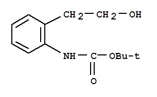 Carbamic acid, N-[2-(2-hydroxyethyl)phenyl]-,1,1-dimethylethyl ester结构式