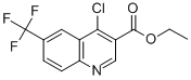 Structure of ETHYL 4-CHLORO-6-(TRIFLUOROMETHYL)-3-QUINOLINECARBOXYLATE