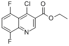 Structure of 4-CHLORO-5,8-DIFLUOROQUINOLINE-3-CARBOXYLIC ACID ETHYL ESTER