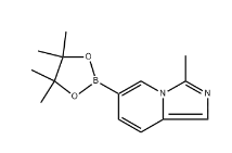 Structure of 3-METHYL-6-(4,4,5,5-TETRAMETHYL-1,3,2-DIOXABOROLAN-2-YL)IMIDAZO[1,5-A]PYRIDINE