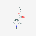 Structure of 1H-Pyrrole-3-carboxylic acid, 1,2-dimethyl-, ethyl ester
