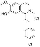 Structure of 1-[2-(4-CHLOROPHENYL)ETHYL]-1,2,3,4-TETRAHYDRO-6-METHOXY-2-METHYL-7-ISOQUINOLINOL HYDROCHLORIDE