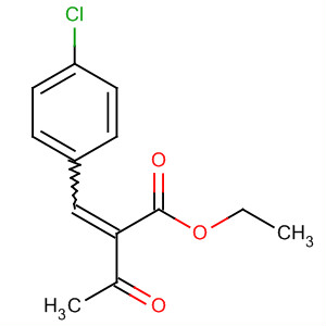 Structure of Butanoic acid, 2-[(4-chlorophenyl)methylene]-3-oxo-, ethyl ester