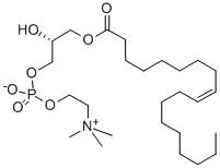 Structure of L-ALPHA-LYSOPHOSPHATIDYLCHOLINE, OLEOYL