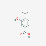 Structure of 3-hydroxy-4-(propan-2-yl)benzoic acid