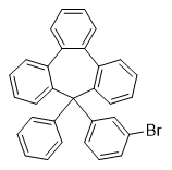 Structure of 9-(3-bromophenyl)-9-phenyl-9H-tribenzo[a,c,e][7]annulene