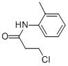 3-氯-N-(2-甲基苯基)丙酰胺结构式