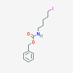 Structure of Carbamic acid, (5-iodopentyl)-, phenylmethyl ester