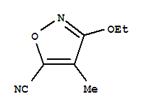 Structure of 5-Isoxazolecarbonitrile,3-ethoxy-4-methyl-