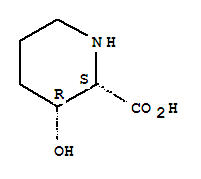2-Piperidinecarboxylicacid, 3-hydroxy-, (2R,3S)-rel-结构式