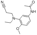 3-(N-氰乙基-N-乙基)氨基-4-甲氧基乙酰苯胺结构式
