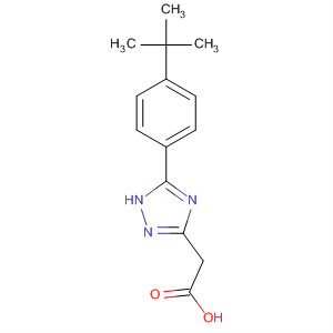 Structure of 2-[3-(4-tert-butylphenyl)-1H-1,2,4-triazol-5-yl]acetic acid