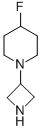 Structure of Piperidine,1-(3-azetidinyl)-4-fluoro-