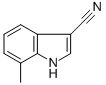 Structure of 3-CYANO-7-METHYLINDOLE