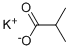 Structure of ISOBUTYRIC ACID POTASSIUM SALT