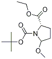Structure of 1,2-Pyrrolidinedicarboxylic acid, 5-Methoxy-, 1-(1,1-diMethylethyl) 2-ethyl ester, (2S)-