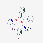 Structure of DIBENZYL 1-(2,4-DIFLUOROPHENYL)-2-(1H-1,2,4-TRIAZOL-1-YL)-1-(1H-1,2,4-TRIAZOL-1-YLMETHYL)ETHYLPHOSPHONATE