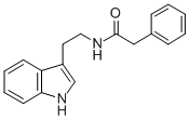 Benzeneacetamide, N-(2-(3-indolyl)ethyl)-结构式