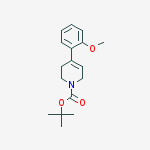 Structure of tert-butyl 4-(2-methoxyphenyl)-5,6-dihydropyridine-1(2H)-carboxylate