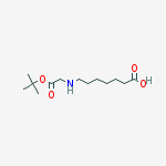 Structure of Heptanoic acid, 7-[[(1,1-dimethylethoxy)carbonyl]methylamino]-