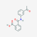Structure of 2-[(3-acetylanilino)carbonyl]benzenecarboxylic acid