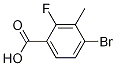 Chemical structure of 4-bromo-2-fluoro-3-methylbenzoic Acid