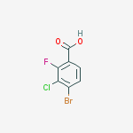 Structure of 4-Bromo-3-chloro-2-fluorobenzoic acid