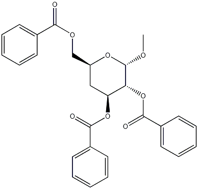 Structure of Methyl 2,3,6-Tri-O-benzoyl-4-deoxy-a-D-glucopyranoside