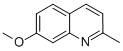 Structure of 7-METHOXY-2-METHYLQUINOLINE