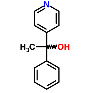 Structure of 1-phenyl-1-(pyridin-4-yl)ethanol