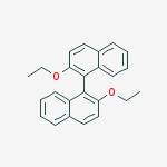 Structure of 1,1'-Binaphthalene, 2,2'-diethoxy-