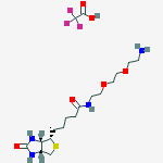 Structure of N-Biotinyl-3,6-dioxaoctane-1,8-diamine trifluoroacetate salt solution