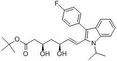 Structure of tert-Butyl (E)-3,5-Dihydroxy-7-[3-(4"-fluorophenyl)-1-methylethylindol-2-yl)hept-6-enoate