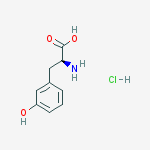Structure of L-PHENYLALANINE, 3-HYDROXY-, HYDROCHLORIDE (1:1)