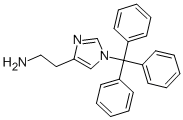Structure of 2-(1-TRITYL-1H-IMIDAZOL-4-YL)-ETHYLAMINE HYDRATE