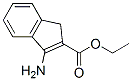 Structure of 1H-INDENE-2-CARBOXYLIC ACID 3-AMINO-,ETHYL ESTER