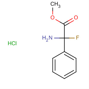 Benzeneacetic acid, a-amino-2-fluoro-, methyl ester, hydrochloride结构式