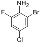 2-溴-4-氯-6-氟苯胺结构式