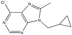 6-Chloro-9-cyclopropylMethyl-8-Methyl-9H-purine结构式