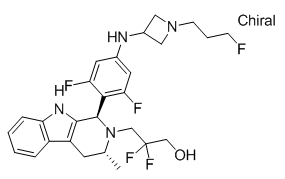 Structure of giredestrant