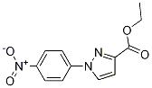 Structure of ethyl 1-(4-nitrophenyl)-1H-pyrazole-3-carboxylate
