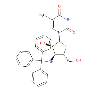 Thymidine, 3'-deoxy-3'-[(triphenylmethyl)amino]-结构式