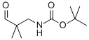 Structure of CARBAMIC ACID (2,2-DIMETHYL-3-OXOPROPYL)-,TERT-BUTYL ESTER