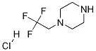 Structure of 1-(2,2,2-trifluoroethyl)piperazine,hydrochloride