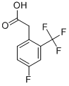 Structure of 2-[4-fluoro-2-(trifluoromethyl)phenyl]acetic acid